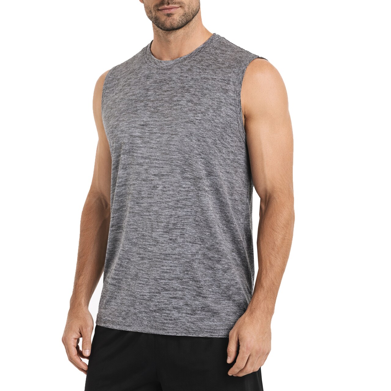 Galaxy Kick Start Gear Men's Moisture-Wicking Wrinkle Free Performance Muscle Tee